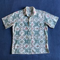 Vintage Reyn Spooner 1992 Mele Kalikimaka Christmas Hawaiian Shirt L