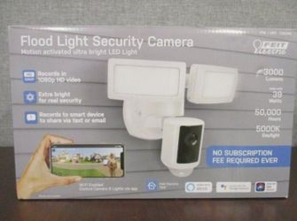 Feit Electric LED Flood Light Security Camera NEW 