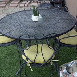 Wrought Iron Patio Table