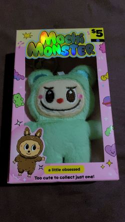 Mint Green Mochi Monster Plush Toy in Box