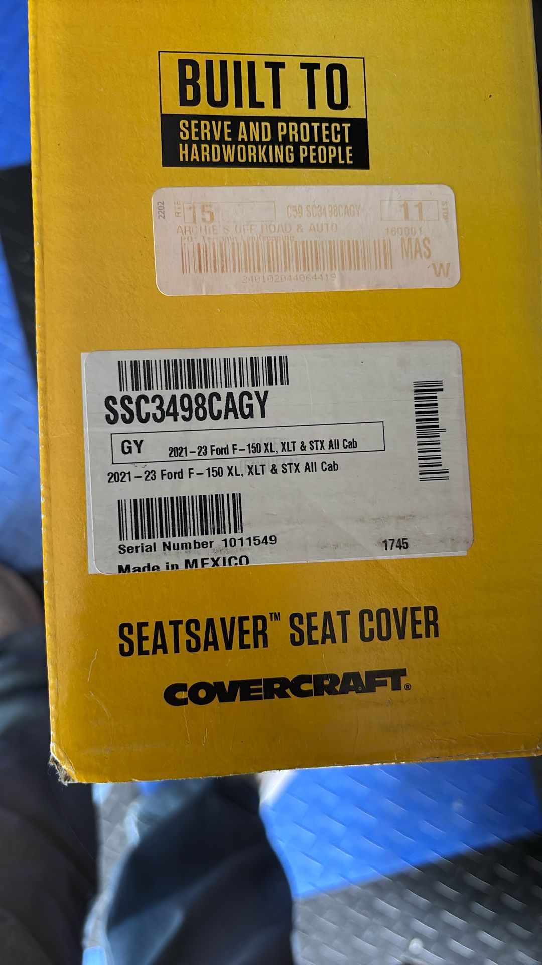 Carhartt Seat Cover