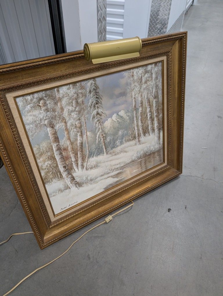Mountain Winter landscape Painting