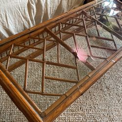 Vintage Bamboo Living Room Table