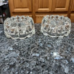 Vintage Princess House Crystal 3 Way Candle Holders.  Preowned perfect condition.  Has been on display in a curio cabinet. 