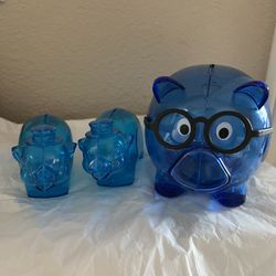 Set Of 3 Piggy Banks