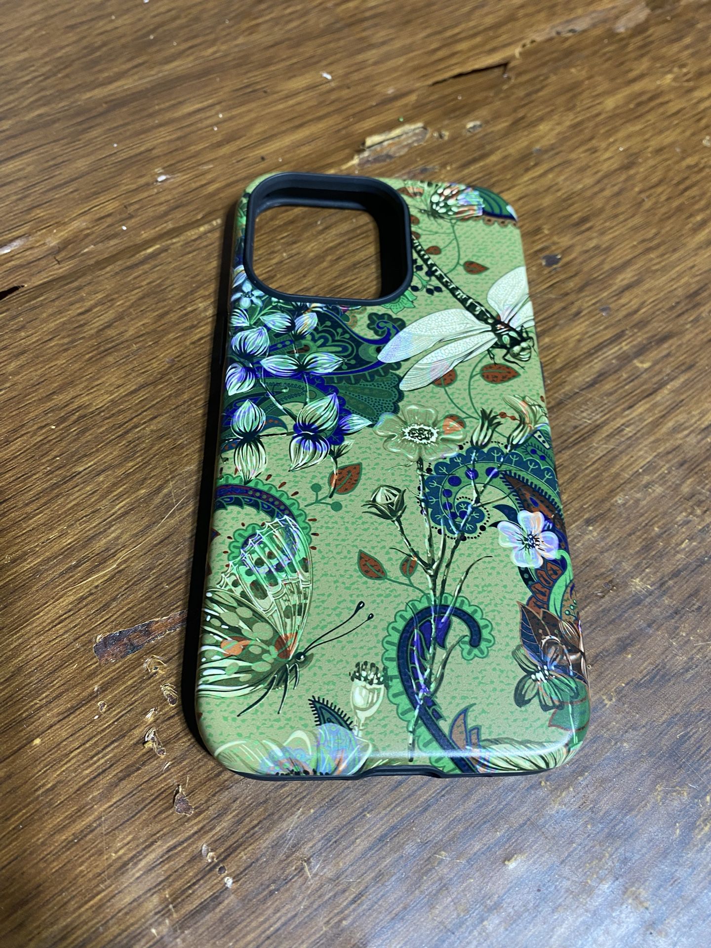 🌿 Floral Dragonfly & Butterfly iPhone 13 Pro Case – $5