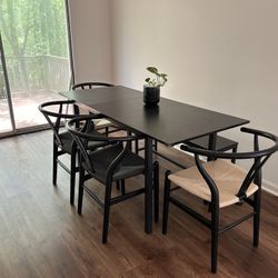 Kitchen Table Set With Chairs & Bench