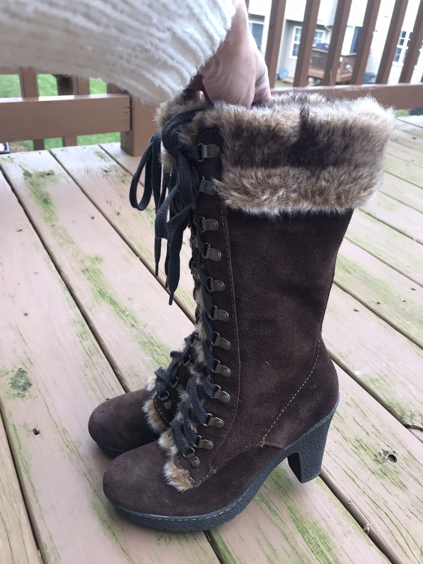 B.O.C. - USA 6.5 Born Concept Chocolate Suede Boots