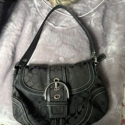 Black Coach Shoulder Bag