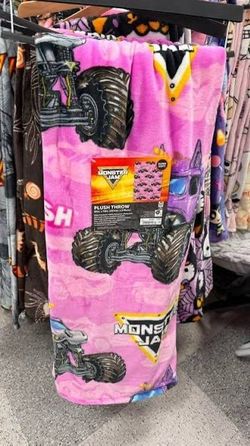 Monster Jam Plush Throw Blanket