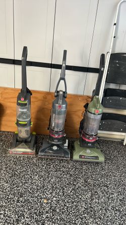 Three Hoovers, vacuum and carpet cleaner