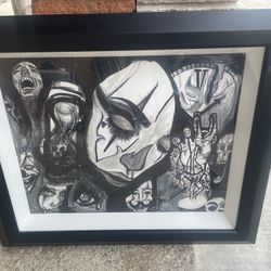 Art three dimensiolal 26x22 frame picture