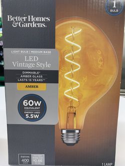 Led Vintage Style Bulb (Amber)