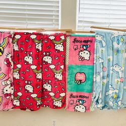 Hello Kitty And Cinnamoroll Blankets Viral