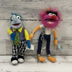 Vintage Jim Henson Muppets NWT Gonzo Chili Pepper Tie & Drummer Animal Nanco
