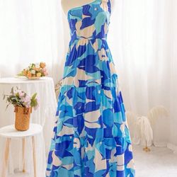 Size 2 Brand New One Shoulder Dress (thus Can Fit Small/medium) See My Listings 