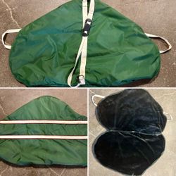 Green Padded Saddle Bag + other items