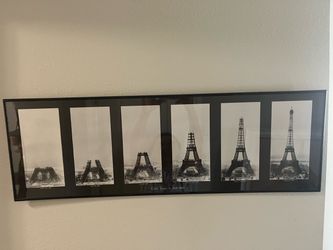 Vintage Eiffel Tower Construction Framed Art! 🇫🇷🗼