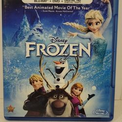 $5 DISNEY BLU RAY MOVIE. FROZEN. BLU RAY  ONLY. NO DIGITAL. $5 OR TRADE FOR A MOVIE TITLE I DO NOT ALREADY OWN.