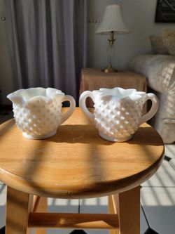 Fenton Milk Glass Set