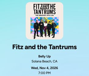 Fitz and the Tantrums Greatest Hits Live