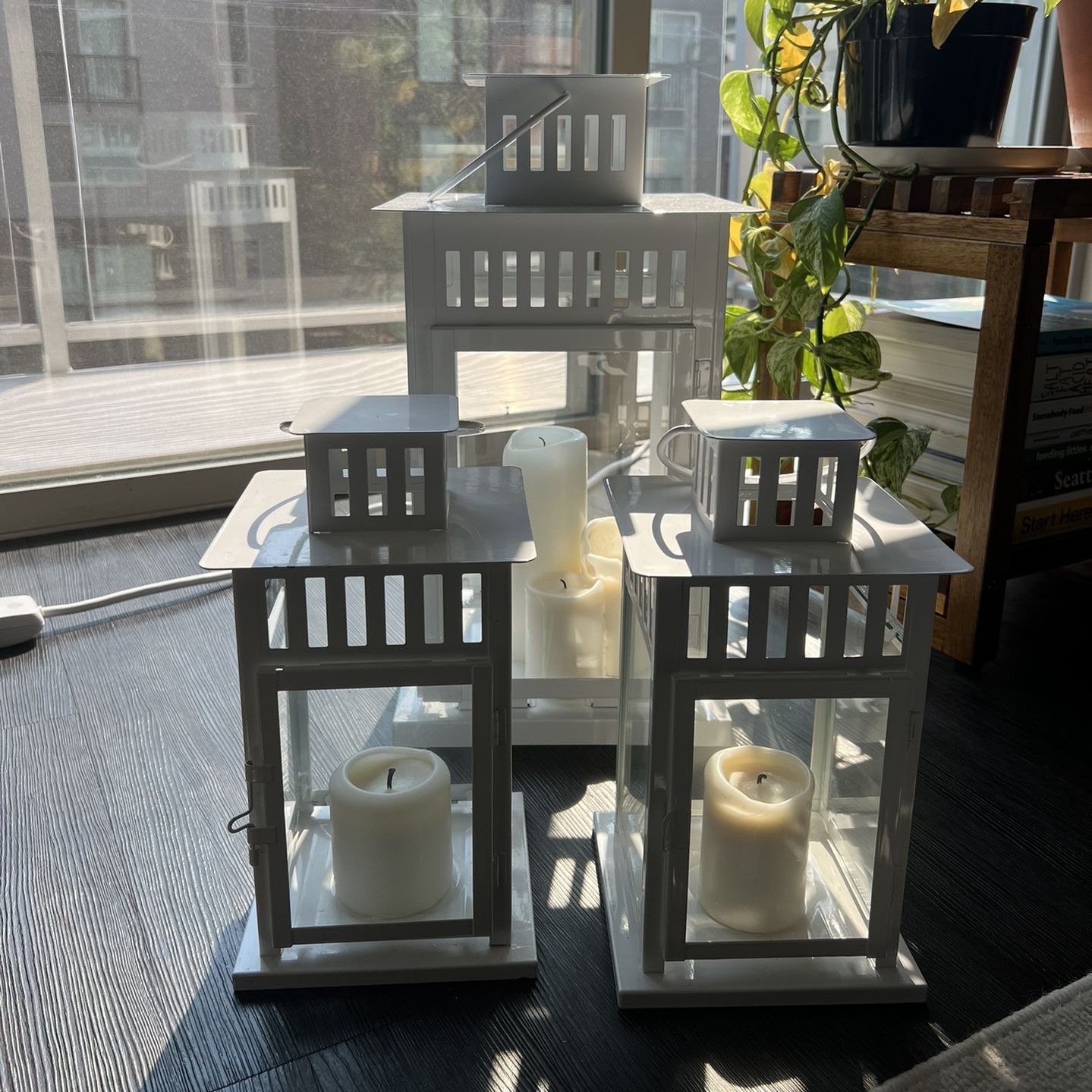 IKEA BORRBY Lanterns - Set of 12 small + 1 Large for Sale in Seattle, WA
