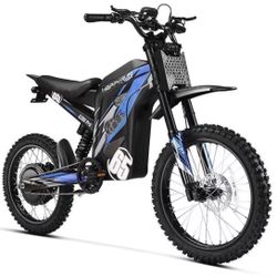 HAPPYRUN G300 Pro Electric Dirt Bike for Adults, 72V 30Ah Battery, 6500W Motor, 50 MPH Speed, 70 Mile Range, 350 Lbs Load Capacity, Hydraulic Brakes