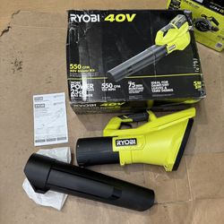 RYOBI 40V 120 MPH 550 CFM Cordless Battery Leaf Blower (Tool Only)