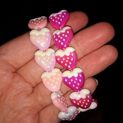 Pink Strawberry Bracelet 