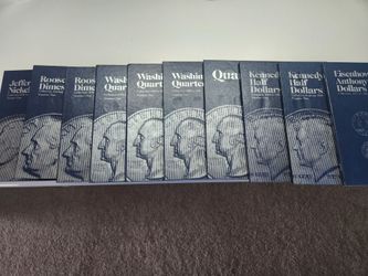 Lot of 10 Whitman Coin Collection Albums
