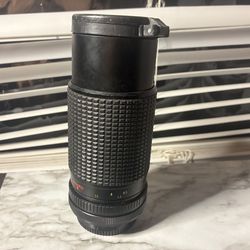 Tou/Five Star 75-200mm f/4.5 MC Macro Zoom Lens, primarily designed for the Canon FD mount