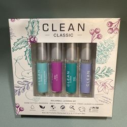 Brand New Clean Classic Rollerball Perfume Set