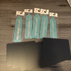 Plastic Bookmarks/word Trackers & Chalkboards 