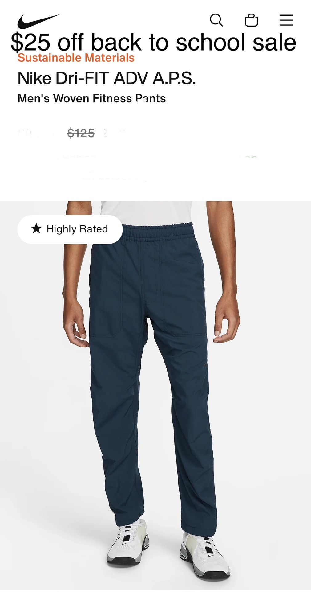 Brand New! Never Opened, Sustainable Materials Nike Dri-FIT ADV A.P.S. Men's Woven Fitness Pants