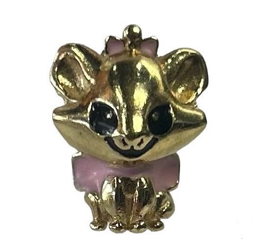 PENDANT CHARM YELLOW GOLD 10K KITTY