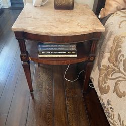 2 Antique Side Tables 