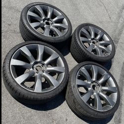 4 - 245/35r20 265/35r20 5x4.5 5x114.3 Stock Infiniti FX45 Wheels Rims Good Treads Tires!!!!!!!