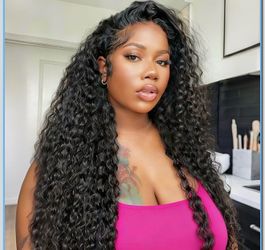 Deep wave half wig