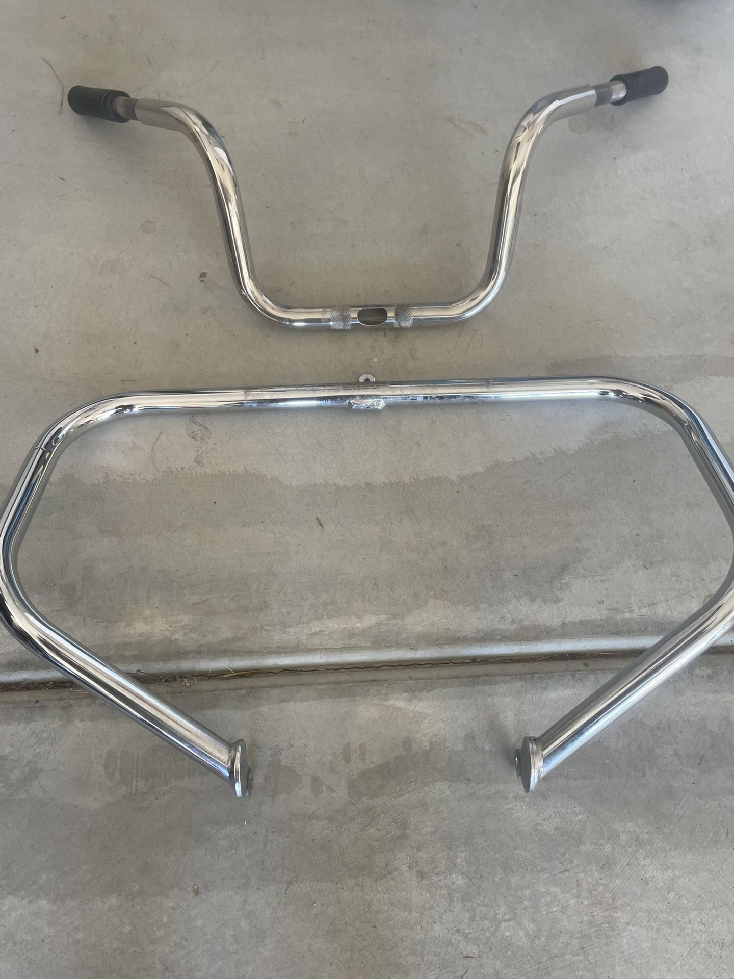 Road Glide Stock Handlebars And Engine Guard