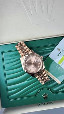 Rolex Day-Date 41mm 18k Rose Gold with Factory Diamond Dial