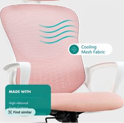 Pink office chair