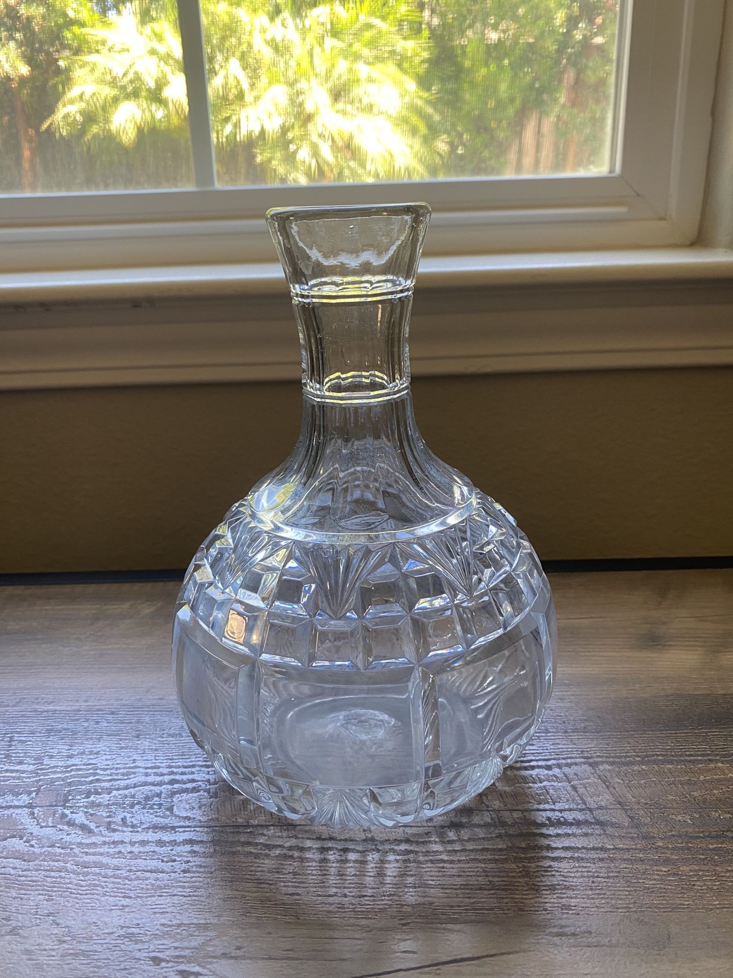 Vintage Cut Glass / Crystal Water Carafe
