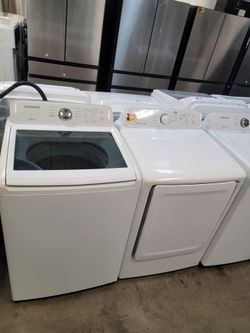 Samsung Top Loading Washer And Stackable Gas Dryer Set