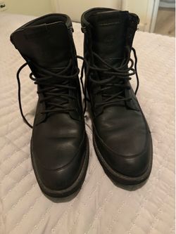 Black Timberland boots men’s 9.5