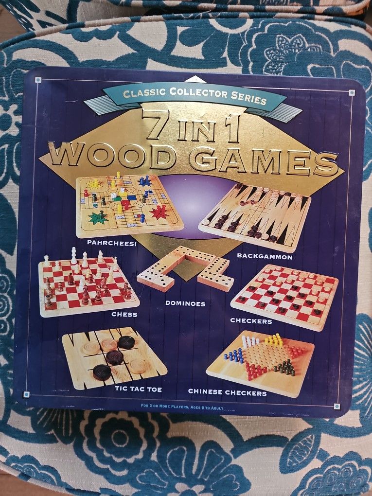 7 in 1 Wood Games
