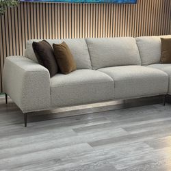 Sectional Couch Sofa Cream Right-Facing