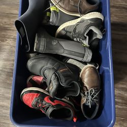 Boys Shoes And Cute Little Tub