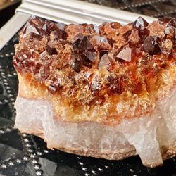 Citrine Crystal Druze Clusters  Raw Druzy Geode Chunk Rocks Minerals Stone
