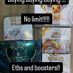 Buying Collections Etbs And boosters Pokémon