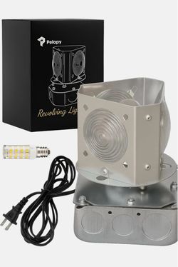 Pelopy Lighthouse Top & Rotating Beacon Light Kit w/ Bulb, US Plug